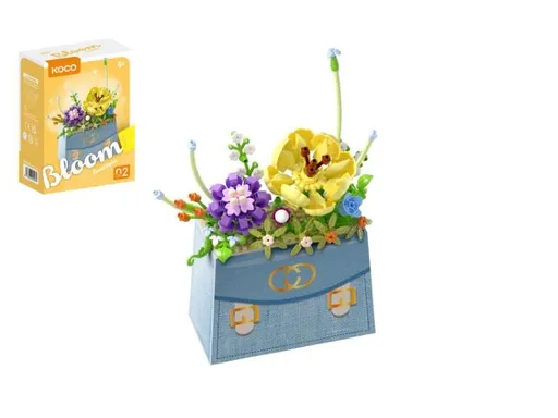 Stavebnice mini KOCO Květina v kabelce 223ks