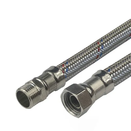 MEREO Klum Hadice připojovací nerez 13x18, MxF, 1/2"x3/4", 100 cm CR663F