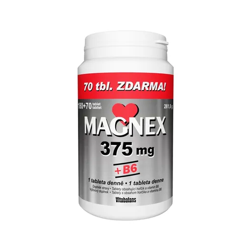 Vitabalans Magnex 375 mg + B6 180+70 tablet