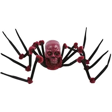 Guirca Dekorace na Halloween - Pavouk s lebkou, pohyblivý, se zvukem a světlem (GUI26589)