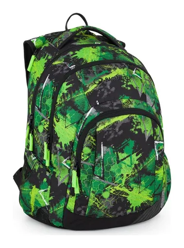 Batoh na notebook Bagmaster LINCOLN 25 A Green/black