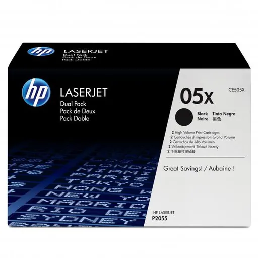 HP CE505XD - originální toner HP 05X, černý, 2x6500 2ks