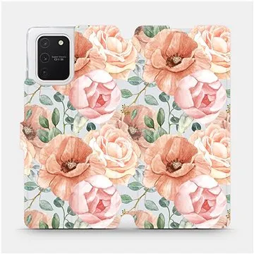 Flip pouzdro na mobil Samsung Galaxy S10 Lite - MP02S Pastelové květy (5903516758982)