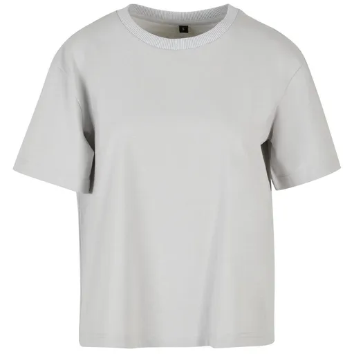 Build Your Brand Dámské oversize tričko - Světlá asfaltová | XL