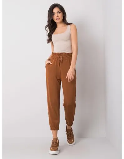 Dámské tepláky Sandra RUE PARIS hnědé