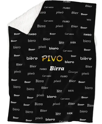 Deka Pivo - jazyky (Podšití beránkem: ANO)