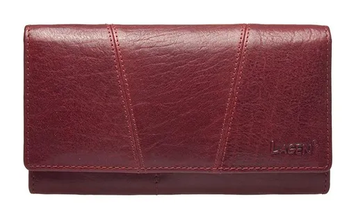 Dámská kožená peněženka Lagen PWL-388/T Red