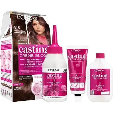 L'ORÉAL CASTING Creme Gloss 415 Ledový kaštan (3600521334775)