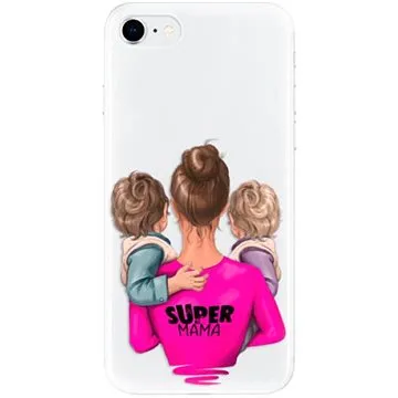 iSaprio Super Mama - Two Boys pro iPhone SE 2020 (smtwboy-TPU2_iSE2020)