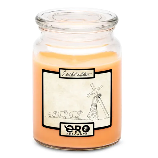 Svíčka Jesus & Sheep (Vůně svíčky: Tropické ovoce)