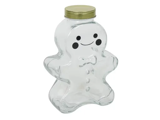 HIT Skleněná dóza s víčkem 450ml perníček