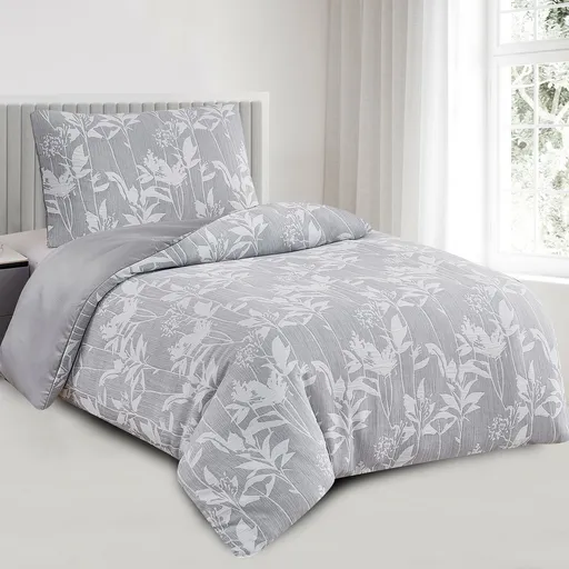 Žakárové povlečení Alabama šedá, 140 x 200 cm, 70 x 90 cm