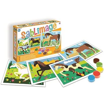 SentoSphere sablimage: pískové obrázky - koně (3760124808872)