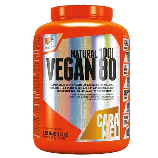 Extrifit Vegan 80 2000g - lískový oříšek