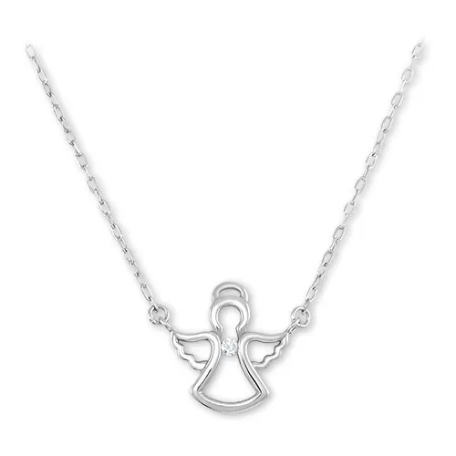 Soliter Půvabný náhrdelník z bílého zlata andělíček 276 001 00031 07