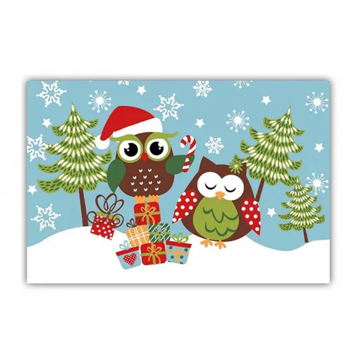 TORO Prostírání "sovy vánoce", plast