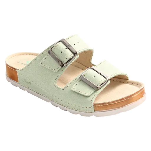 SANTÉ Dámské pantofle N/211/1/O97/SP ZELENÁ v.42