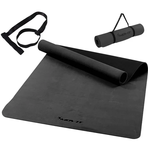 Jóga podložka protiskluzová šedá 190 × 100 x 0,6 cm