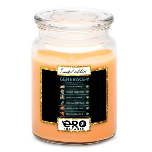 Svíčka Generace Y – nastavení (Vůně svíčky: Tropické ovoce)