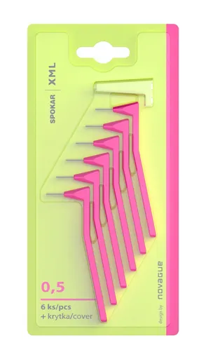 Spokar XML Mezizubní kartáčky 0,5 mm 6 ks růžové