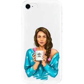 iSaprio Coffe Now - Brunette pro iPhone SE 2020 (cofnobru-TPU2_iSE2020)