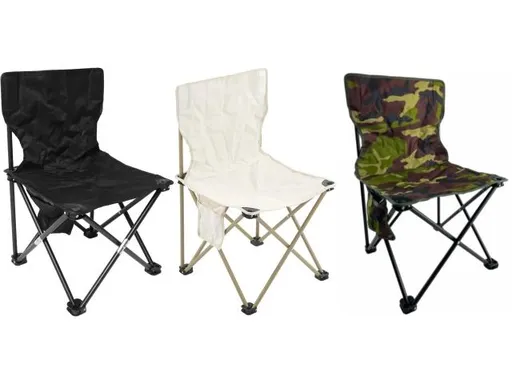 Velké kempingové skládací křeslo 40x40x68 cm, Maskáč zelený