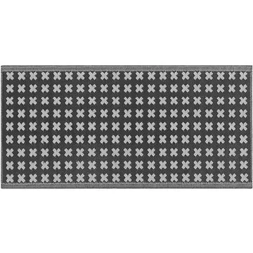 Venkovní koberec 90 x 180 cm černý ROHTAK, 202599 (beliani_202599)