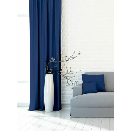 Zatemňovací dekorační závěs nebo látka, Blackout UNI 143, tmavě modrá 150 cm