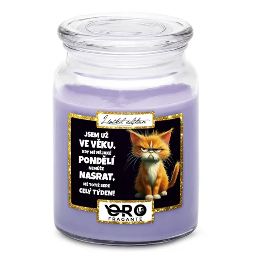 Svíčka jsem ve věku (Vůně svíčky: Levandule)