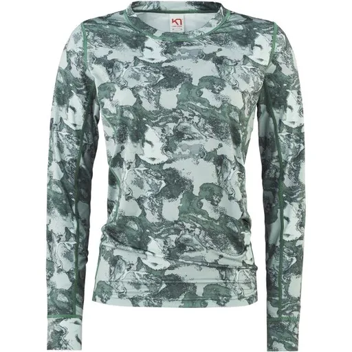 KARI TRAA FANTASTISK Dámské termo triko, tmavě zelená, velikost