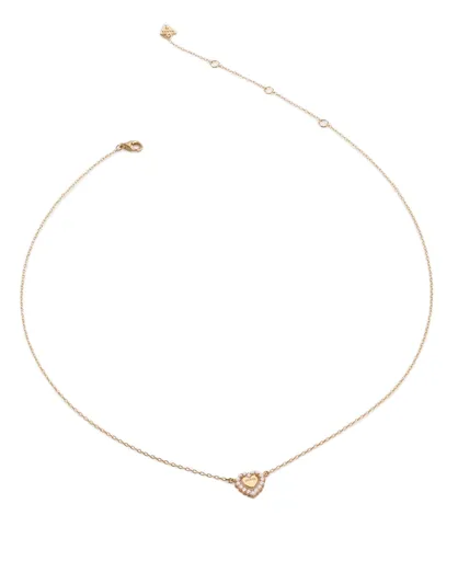Guess Pozlacený náhrdelník Srdce Jardin JSBN04456JWYGT/U