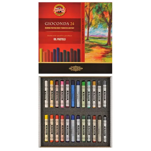 Koh-i-noor sada olejových uměleckých kříd Gioconda 24 ks