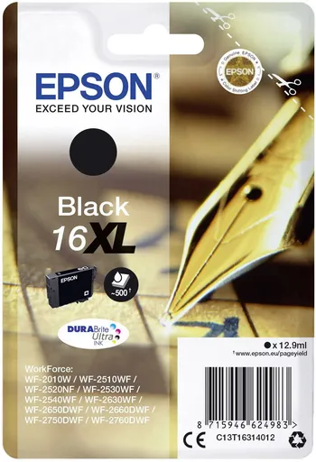 Epson 16XL C13T16314012 černá (black) originální cartridge