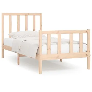 Rám postele masivní dřevo 90 × 200 cm, 3106818 (3106818)