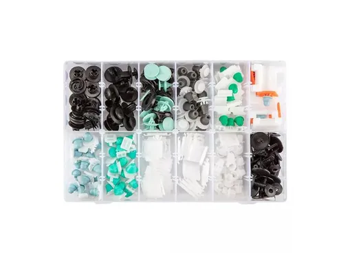 Sada autospon pro čalounění vozidel Audi NEO TOOLS 11-964 160ks