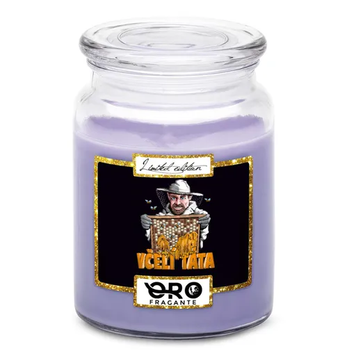 Svíčka Včelí táta (Vůně svíčky: Levandule)