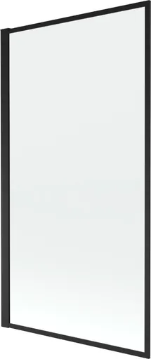 MEXEN Alex vanová zástěna 1-wing 80x140, černá vzor 893-080-001-70-70