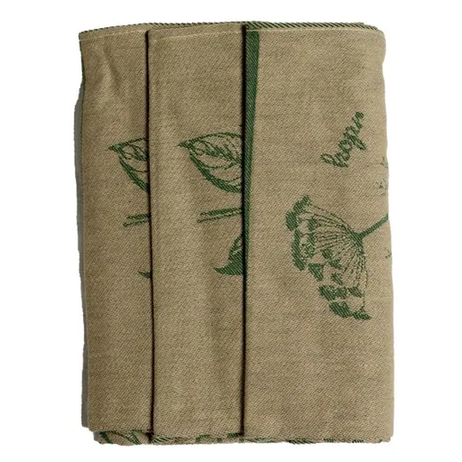 Polášek Utěrka Egypt s motivem - 3 ks - č. 109 | Zelená / béžová