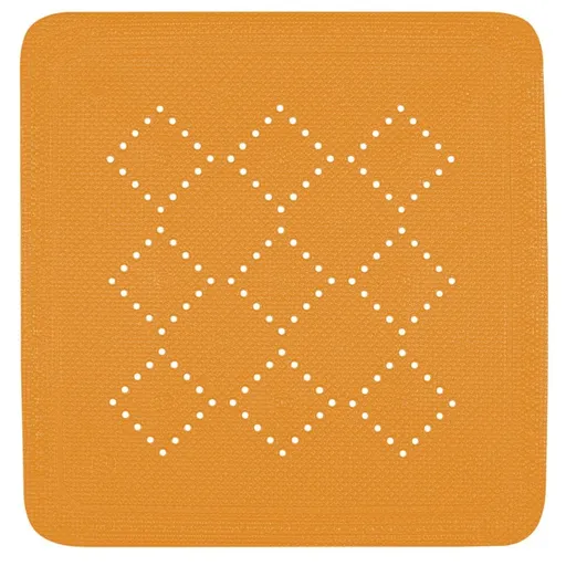Spirella Protiskluzová podložka do sprchy ALASKA, oranžová, 55 x 55 cm