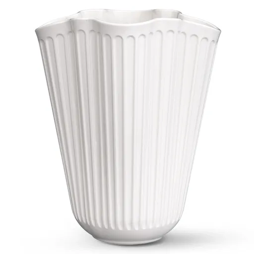Váza HAMMERSHOI UNFOLD 16 cm, bílá, kamenina, Kähler