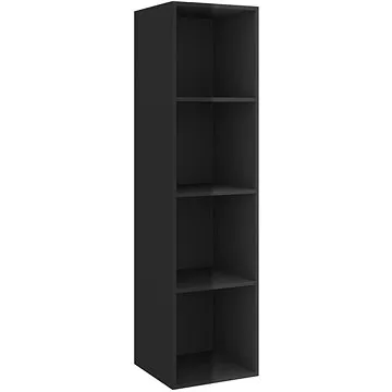 SHUMEE nástěnná černá, vysoký lesk 37 × 37 × 142,5cm (805496)