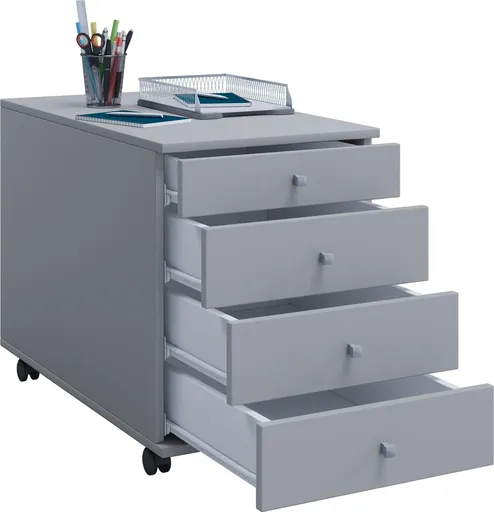 VCM Mobilní zásuvkový kontejner Lona Maxi, šedá