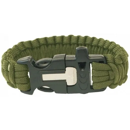 HIGHLANDER PARACORD Náramek, zelená, velikost