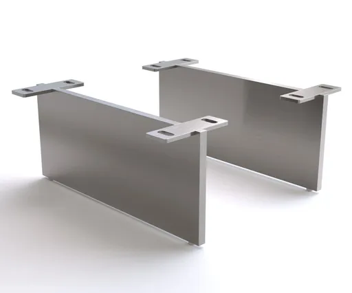 Podnož závěsná 15 cm nerezová ocel kartáčovaná pro skříňový