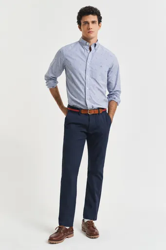KALHOTY GANT SLIM SPORTS CHINOS EVENING BLUE