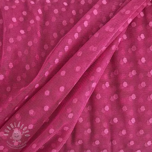 Tyl na TUTU SPOT dark fuchsia