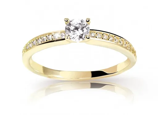 Cutie Diamonds Půvabný prsten ze žlutého zlata s diamanty DZ6713-2523-10-X-1 54 mm