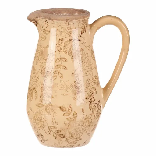 Váza keramická Flores retro, džbánek, 17 x 22 cm