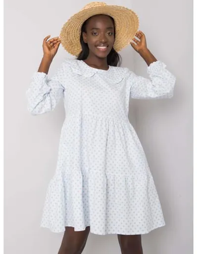 Dámské šaty pruhované Valeria RUE PARIS modrobílé