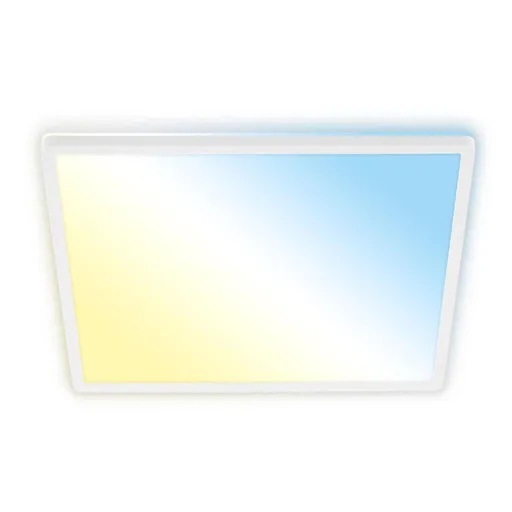 BRILONER Tava A svítidlo LED panel 42x42 cm - 14W, 3000lm, energetická třída A, stmívatelné, CCT, bílé 3886016